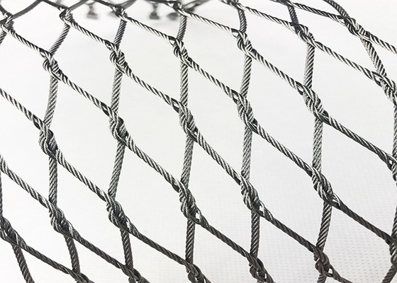 ステンレス鋼結ばれたロープの網、建築編まれた金属の網